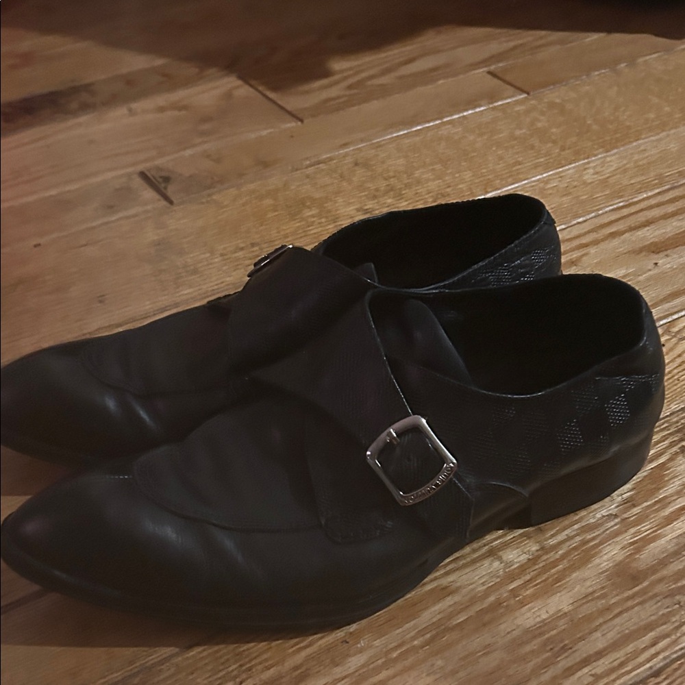 Louis Vuitton Black Leather Oxfords